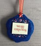 Hand Embroidered Robin Hanging Decoration  - Image 3