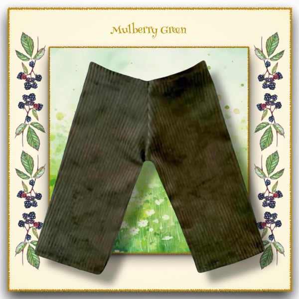 Olive Green Corduroy Trousers