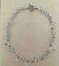 Pretty Beaded Necklace in Soft Tones - Small  - 14.5ins - Image 6
