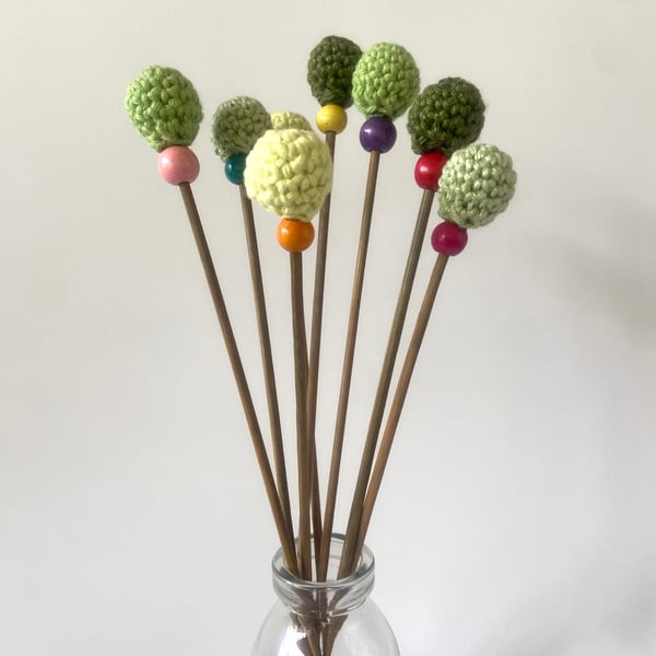 Eight Crochet Buds