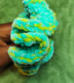 Spearmint & Avocado Large Yarn Mix Scrunchies Hair Ties - Image 2