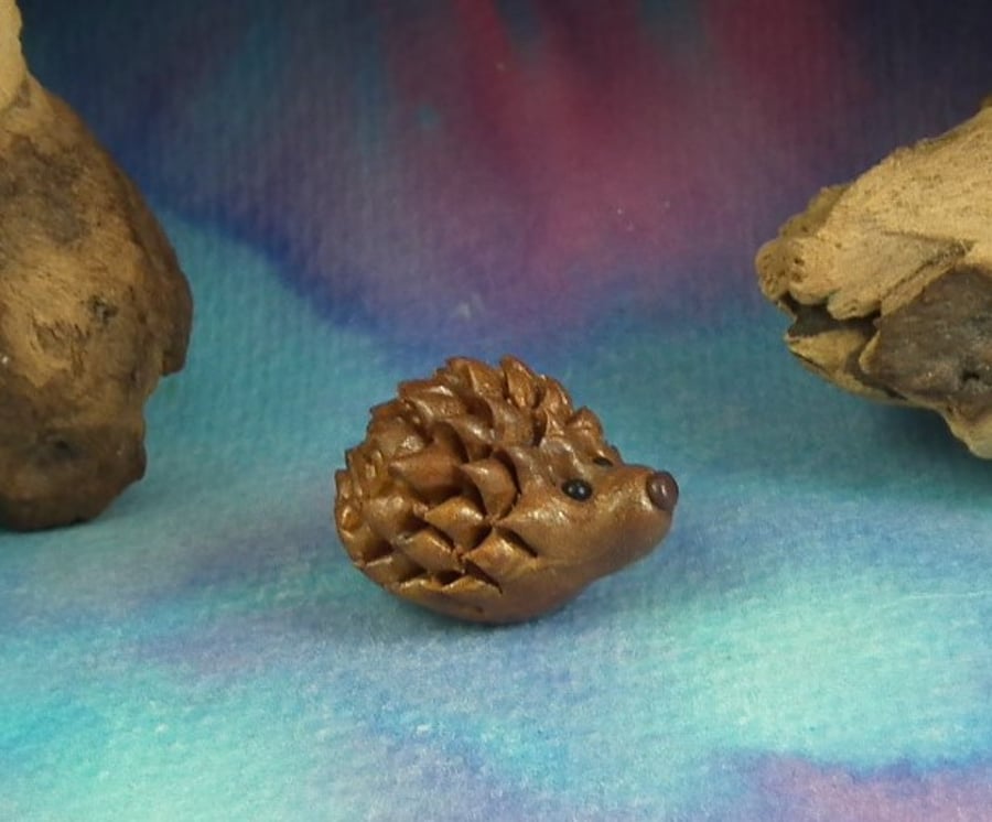 Sale ... High'n'Over Baby Hedgehog 'Spike' OOAK Sculpt by Ann Galvin