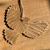 'Laser Tweet' - Hebrews 12:1 (wood, 10cm)