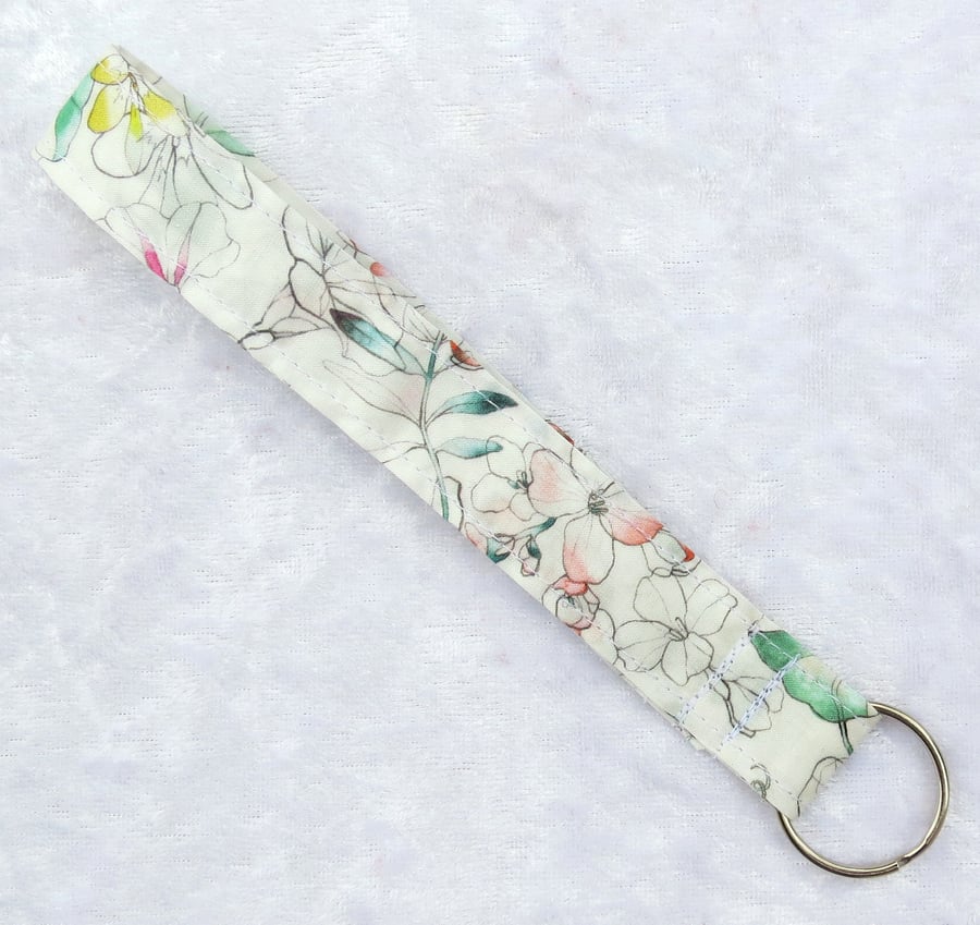 Liberty Tana Lawn wristlet, key wristlet, key ring
