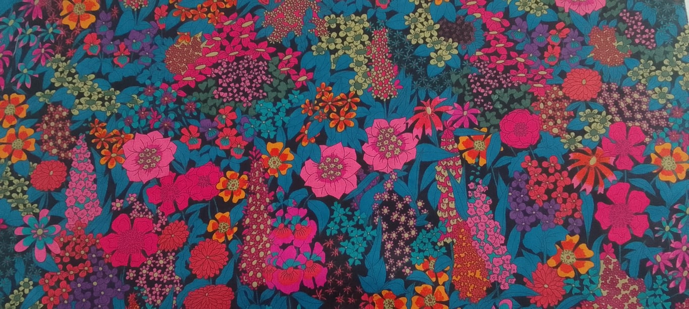 Liberty Tana Lawn Fabric 10inch Square - CIARA C - Multicolour Floral 