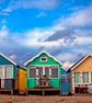 Beach Huts Hengistbury Head Dorset UK Photograph Print - Image 1