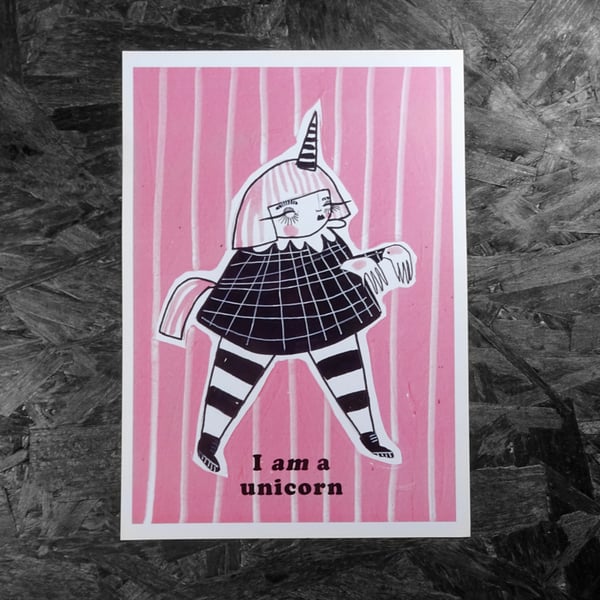 I am a Unicorn- Small Poster Print