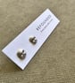 Frozen Charlotte Doll Face Silver Stud Earrings - Image 5