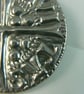 Long Cross Coin pewter brooch - Image 3