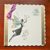 card fairy hand crafted ( ref F 361)