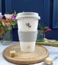 Bee and spring flower bone china travel mug - Image 4