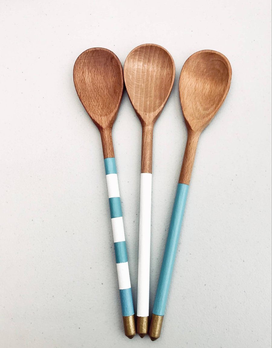 Hand painted wooden spoons 