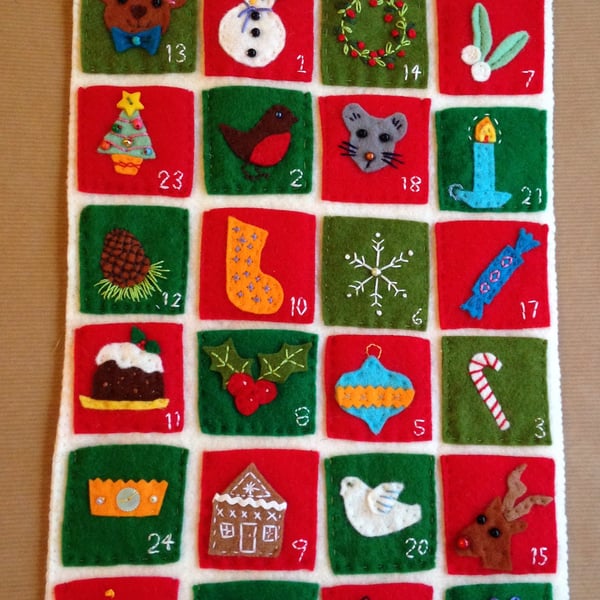 Christmas felt advent calendar 
