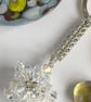 Handbag Charm, Clear Crystal Star, with a Chainmaille Chain and Keyring - Image 7