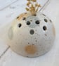 FLOWER BRICK hand-built stoneware pottery in satin white