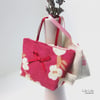 Lavender Bags, set of two, Red and Pink, Handmade scented bags