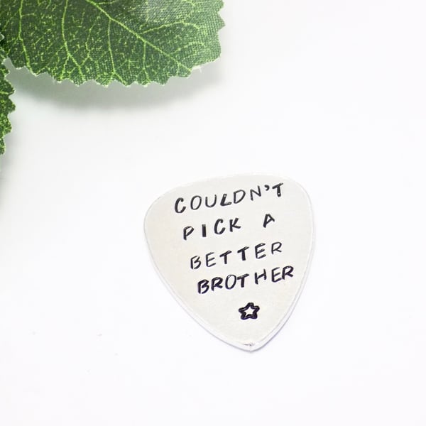 Guitar Pick for Brother, Custom Guitar Pick, Present from Sister, Gifts for Men