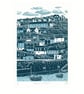 Mevagissey, Cornwall two-colour A3 linocut screen-print - Image 2