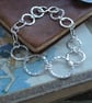 Hallmarked bracelet, argentium silver link bracelet - Image 8