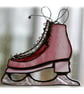 Ice Skate Suncatcher Stained Glass Skating Handmade  - Image 5