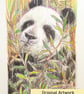 Little panda drawing, letterbox art gift, original drawing - Image 3
