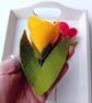 Felt Tulip Brooch: Handmade Costume Jewellery - Image 7