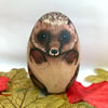 Hedgehog wooden hand painted ornament 