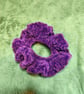 Purple & Pink Tweed Medium Scrunchies Hair Tie