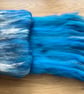 Art Batt for Spinning and Felting, Colour: 'Oceans Blue' - Image 6
