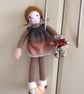 knitted rag doll - saffron - Image 5