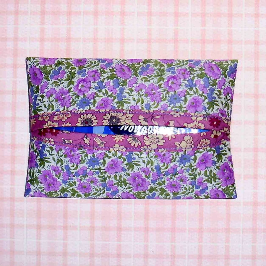 Pocket tissue holders - Liberty print lilac