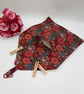 Raspberry pink dandelion burst, clip on peg bag.  - Image 7