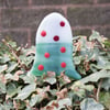 Streaky Green Toadstool - Garden Ornament