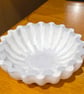 Marble Scalloped Trinket Dish, Jewelry Ring Holder, Shell Catchall Tray, Vanity 