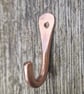 Small Copper Hook Hand Forged Hooks  Blacksmith made  kitchen Bathroom  Pot - Image 2