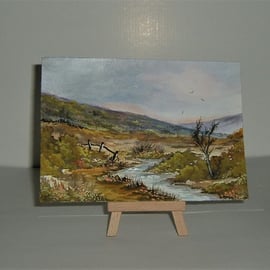 original art landscape painting ( ref F 168)