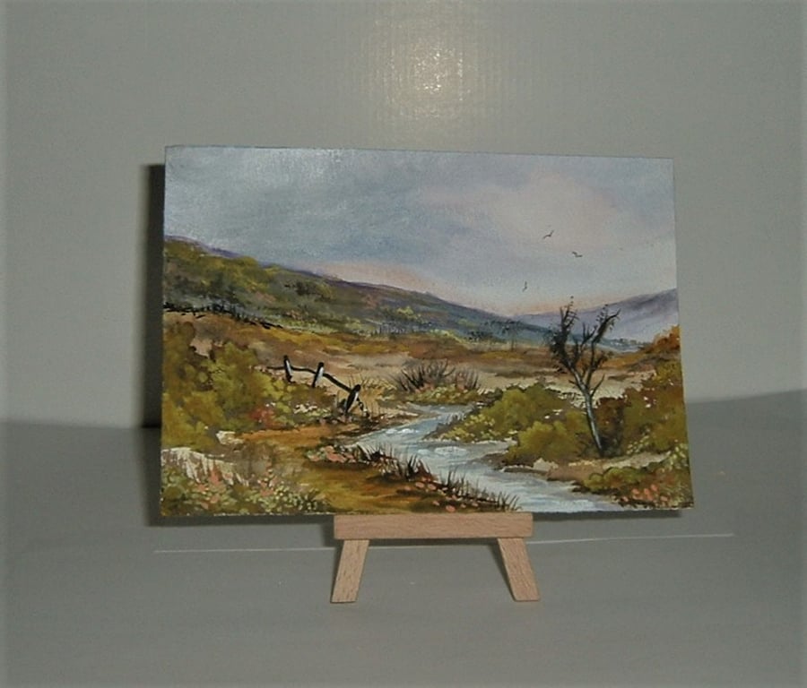 original art landscape painting ( ref F 168)