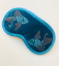 Teal Koi Fish Velvet Lavender Infused Eye Mask - Image 3