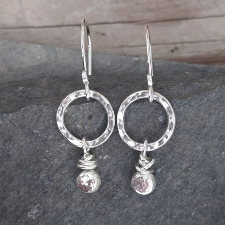 Silver Earrings, silver hoop earrings