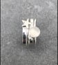 Moonstone Stack Ring, silver stack ring, star ring, celestial,  stack ring,  - Image 10