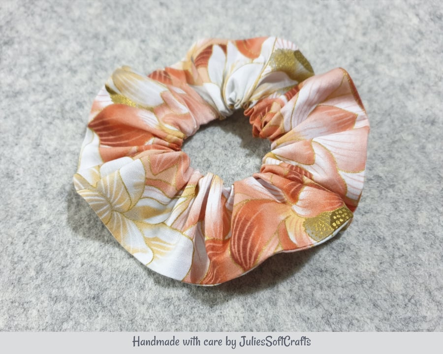  Hair Scrunchie 100% cotton Fabric  1.75 inches wide 7 inch Stretch