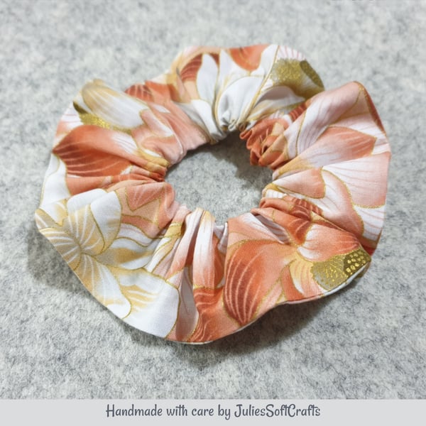  Hair Scrunchie 100% cotton Fabric  1.75 inches wide 7 inch Stretch
