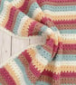 Pink Crochet Baby Blanket - Handmade - New Baby Girl - Nursery Keepsake - Image 1