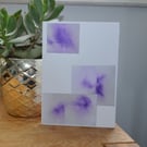 Indigo ink sumi style Greeting card
