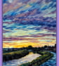 Pack 2 Sunrises September 2025 Nordelph Norfolk Fens Greeting Card A5
