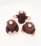 Woolly Mole - Needle Felted Handmade Decoration