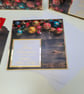 Set of 4 Luxury Christmas Cards & Matching Gift Tags - Wood Backdrop & Baubles - Image 7