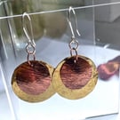 Brass and Copper Boho Earrings 