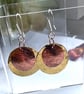Brass and Copper Boho Earrings 