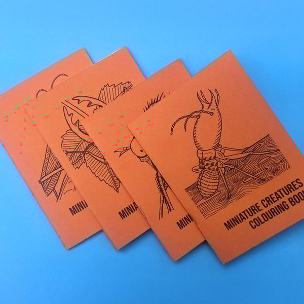 Miniature Creatures Colouring Book - Handmade